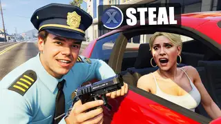  thumbnail: FAKE COP Steals the Most Expensive Car in GTA 5 RP