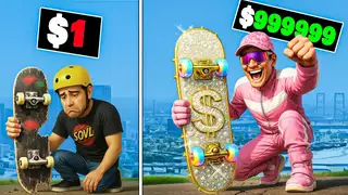  thumbnail: $1 to $1,000,000 Skateboard in GTA 5