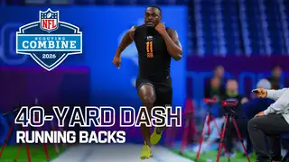  thumbnail: Running Backs Run the 40-Yard Dash at 2026 NFL Combine