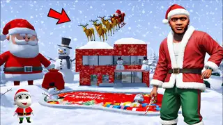  thumbnail: FRANKLIN AND SHINCHAN FOUND SANTA'S SECRET HOUSE IN GTA 5