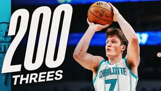  thumbnail: Fastest to 200 Threes in NBA History 👀 🔥