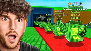  thumbnail: $0 - $1 Trillion Only Using FESTIVE LUCKY BLOCKS!